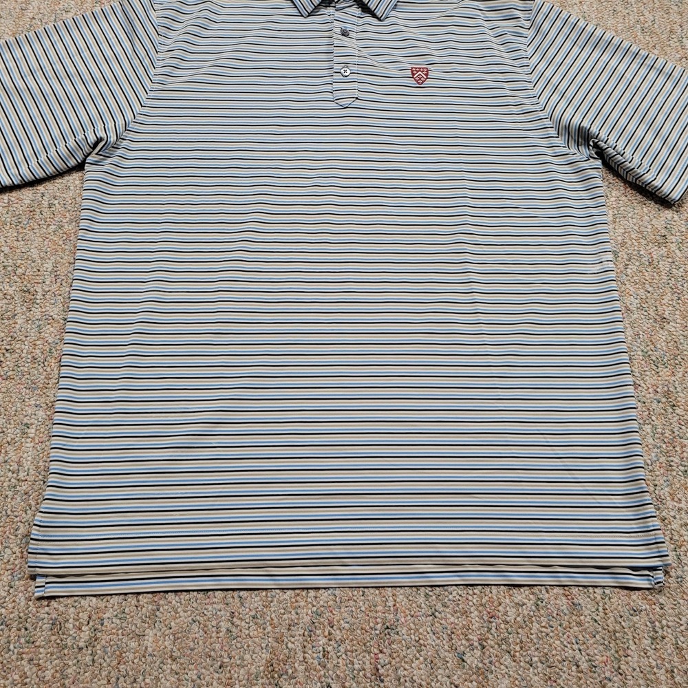 Footjoy Polo Shirt Mens XL Multi Color Striped Golf Performance Stretch Berkley - Picture 3 of 16